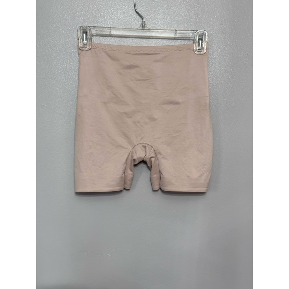 TC Womens Shapewear Shorts Beige Pull On Firm Control Stretch Shaping Bike L